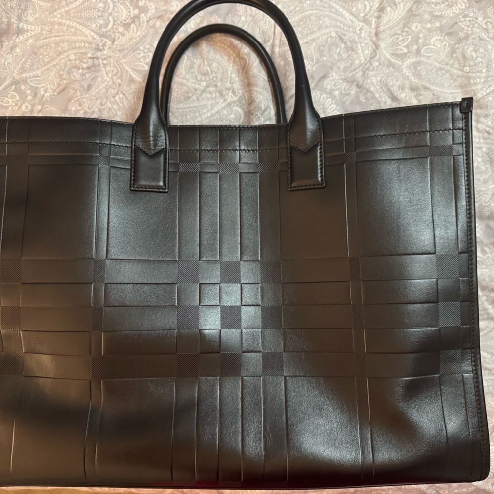 Burberry Nova Check Embossed Tote